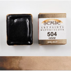 1/2 godet Aquarelle artisanale - Noix 