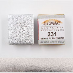 1/2 godet Aquarelle artisanale - Argent 