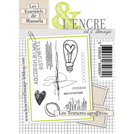 Tampon clear - Textures Graffitis - L'Encre et l'Image