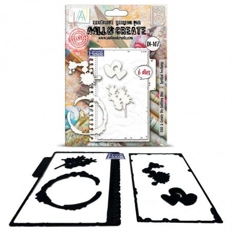 DI-107 - Die-Cutting Die Set - Spilled Feelings - AALL and Create 