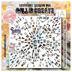 AALL and Create 260 - 6'x6' Stencil- Vector Spin 