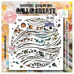AALL and Create 262 - 6'x6' Stencil- Orbit Lines 