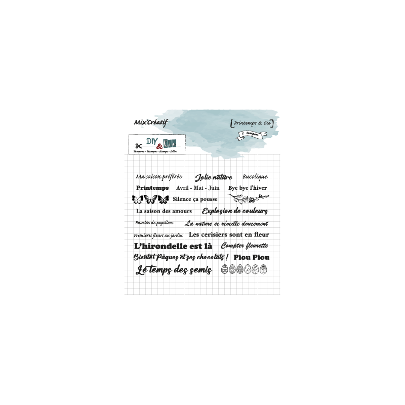 Tampon clear : Printemps et cie - DIY and Cie 