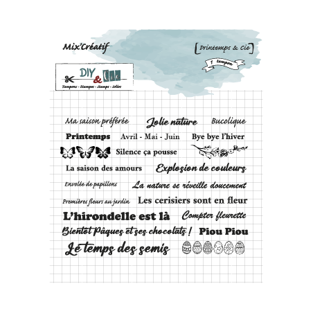 Tampon clear : Printemps et cie - DIY and Cie 