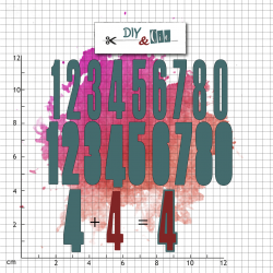 Set de die : Grands Chiffres - DIY and Cie 