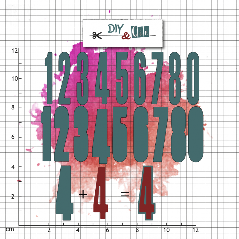Set de die : Grands Chiffres - DIY and Cie 