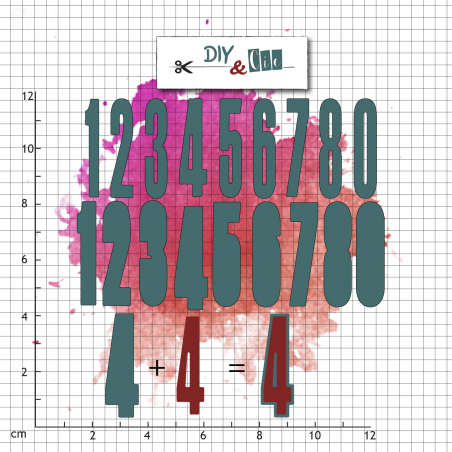 Set de die : Grands Chiffres - DIY and Cie 