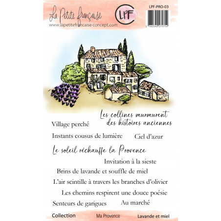 Tampon clear : Collection Ma Provence - Lavande et Miel- La Petite Francaise 