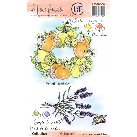 Tampon clear : Collection Ma Provence - Couronne acidulée- La Petite Francaise 