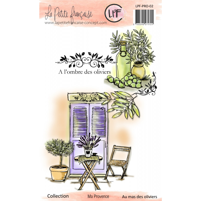 Tampon clear : Collection Ma Provence - Au mas des oliviers- La Petite Francaise 