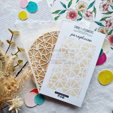 MON118 POCHOIR PARAPLUIE - Chou and Flower 