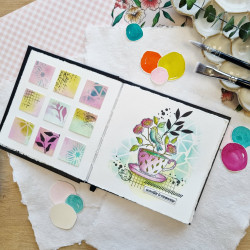 MON118 POCHOIR PARAPLUIE - Chou and Flower 