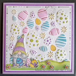Nellie's Choice - Stencil 15x15cm Easter Eggs Background 