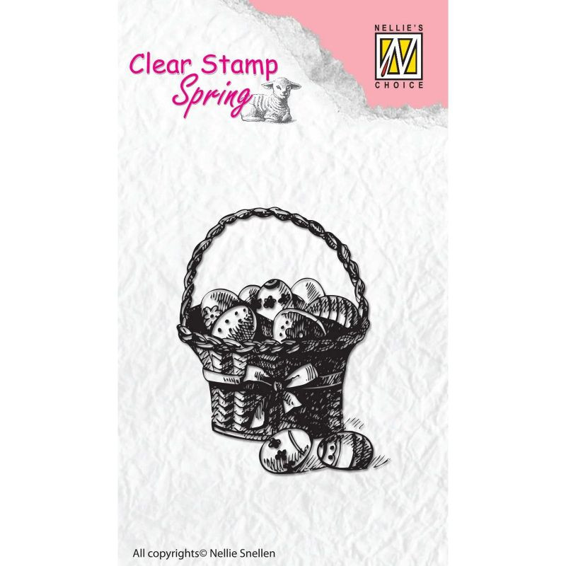 Nellie's Choice - Clear Stamp Spring Easter Eggs 