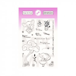 Tampons planche Mademoiselle Souris - Mes Ptits Ciseaux 
