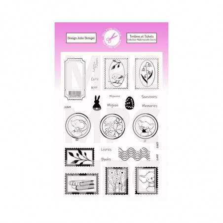 Tampons planche Timbres et Tickets - Mes Ptits Ciseaux 