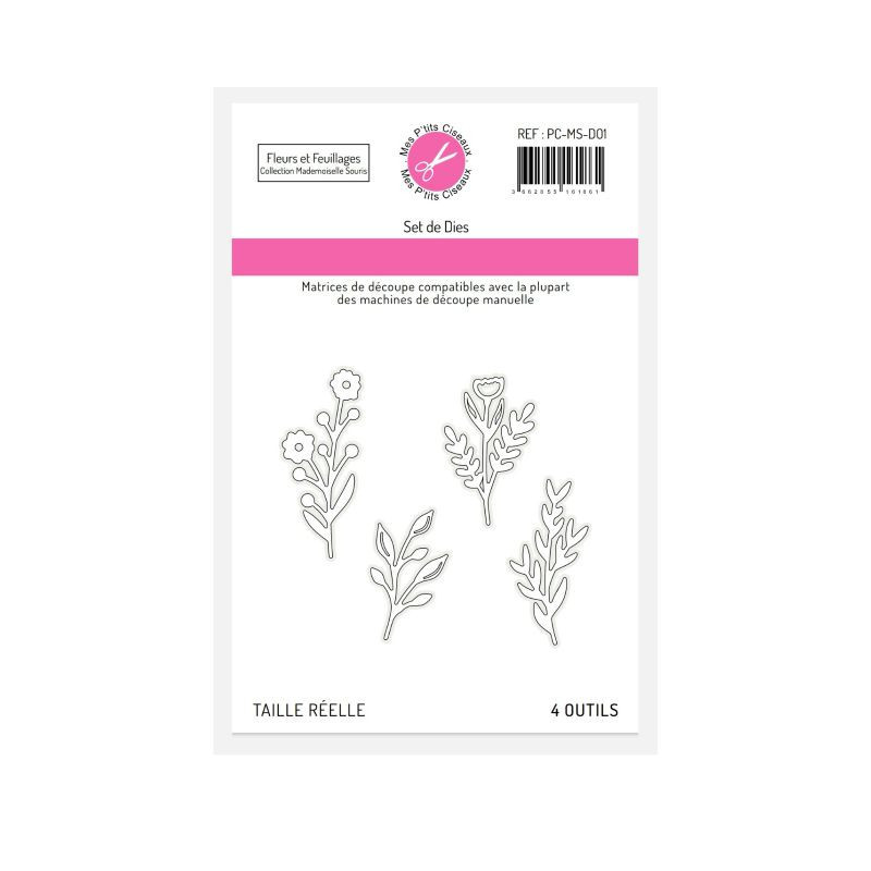 Matrice de découpe Fleurs et Feuillages - Mes P'tits Ciseaux 