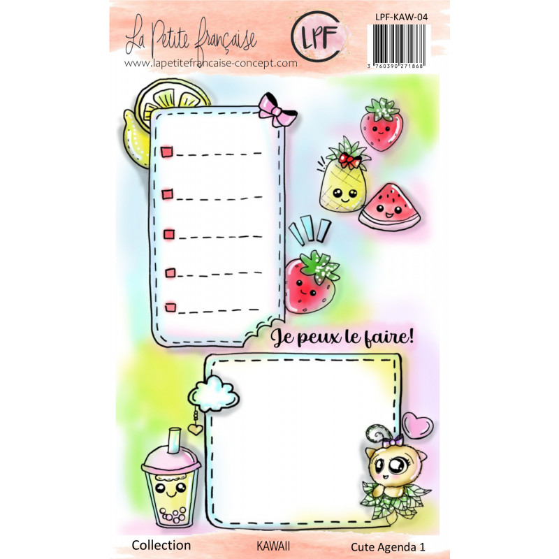 Tampon clear : Collection Kawaii - Cute Agenda 1- La Petite Francaise 