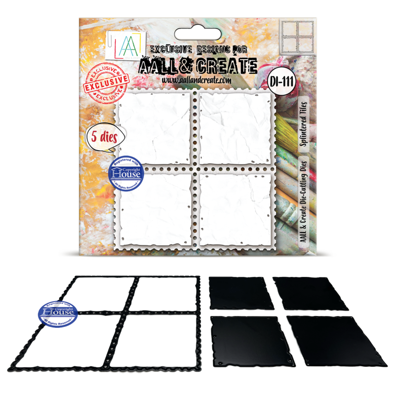 DI-111 - Die-Cutting Die Set - Splintered Tiles - AALL and Create 
