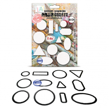 DI-124 - Die-Cutting Die Set - Scallop Ovals - AALL and Create 