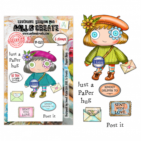 Tampon Clear - 1377 - Paper Hug - AALL and Create 