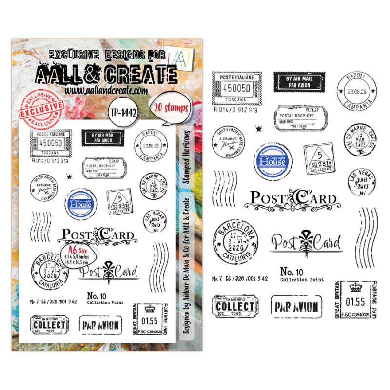 Tampon Clear - 1442 - Stamped Horizons - AALL and Create 