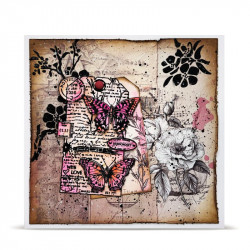 Tampon Clear - 1448 - Chrono-Stamped Tag - AALL and Create 