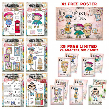 Janet Klein Post & Ink Stamp Bundle - AALL and Create 