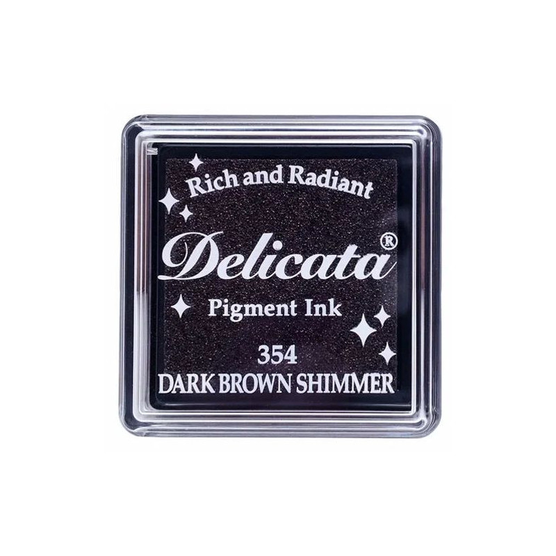 Tsukineko Delicata : Mini encreur Brown Shimmer 