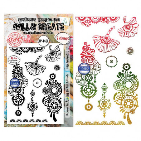 Tampon Clear - 1461 - Frise Pendentifs - AALL and Create 