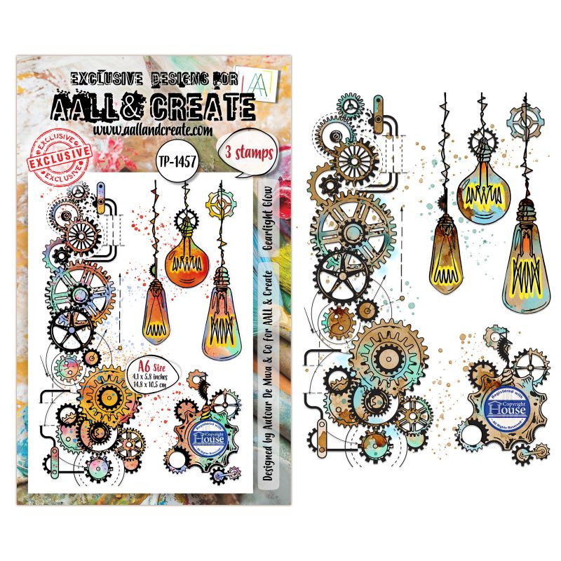 Tampon Clear - 1457 - Gearlight Glow - AALL and Create 