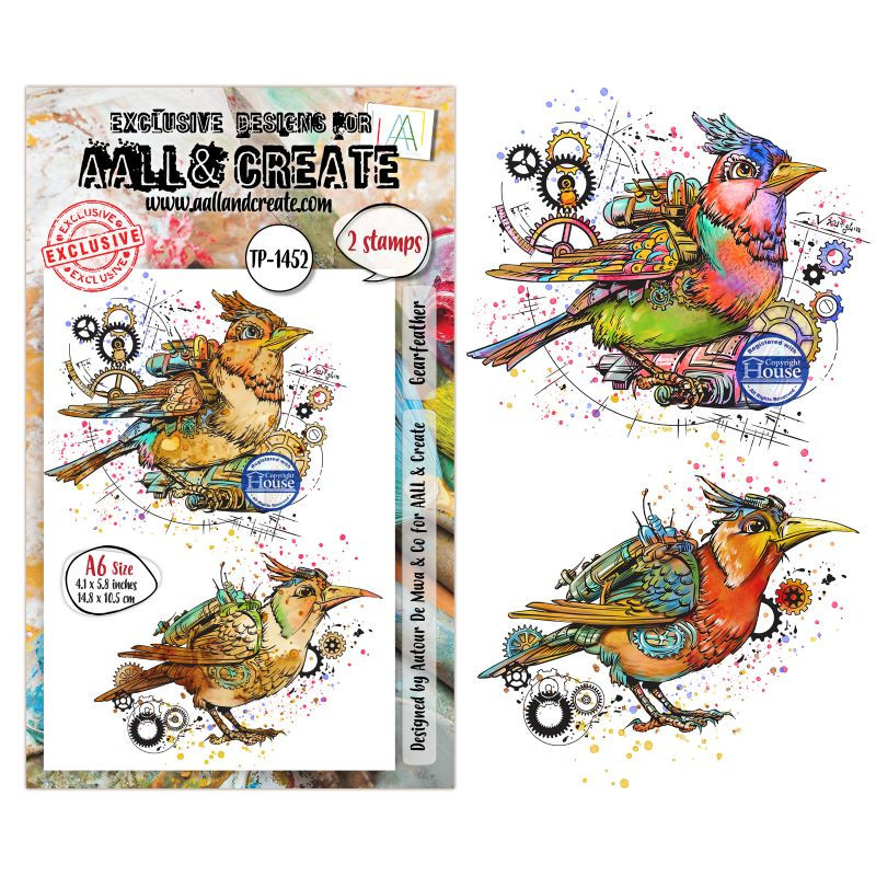 Tampon Clear - 1452 - Gearfeather - AALL and Create 