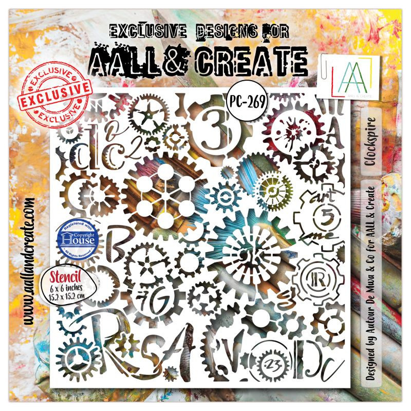 Stencil 269 - Clockspire - AALL and Create 