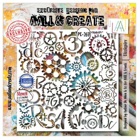 Stencil 269 - Clockspire - AALL and Create 