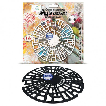 DI-114 - Die-Cutting Die Set - Maze Wheel - AALL and Create 