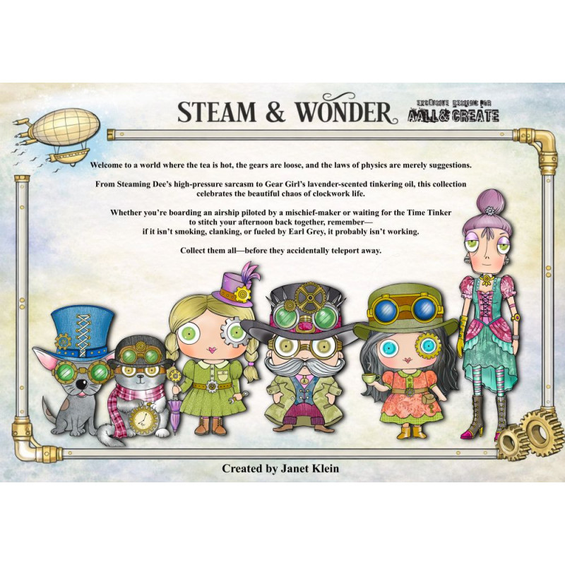 Janet Klein Steam & Wonder Stamp Bundle - AALL and Create 