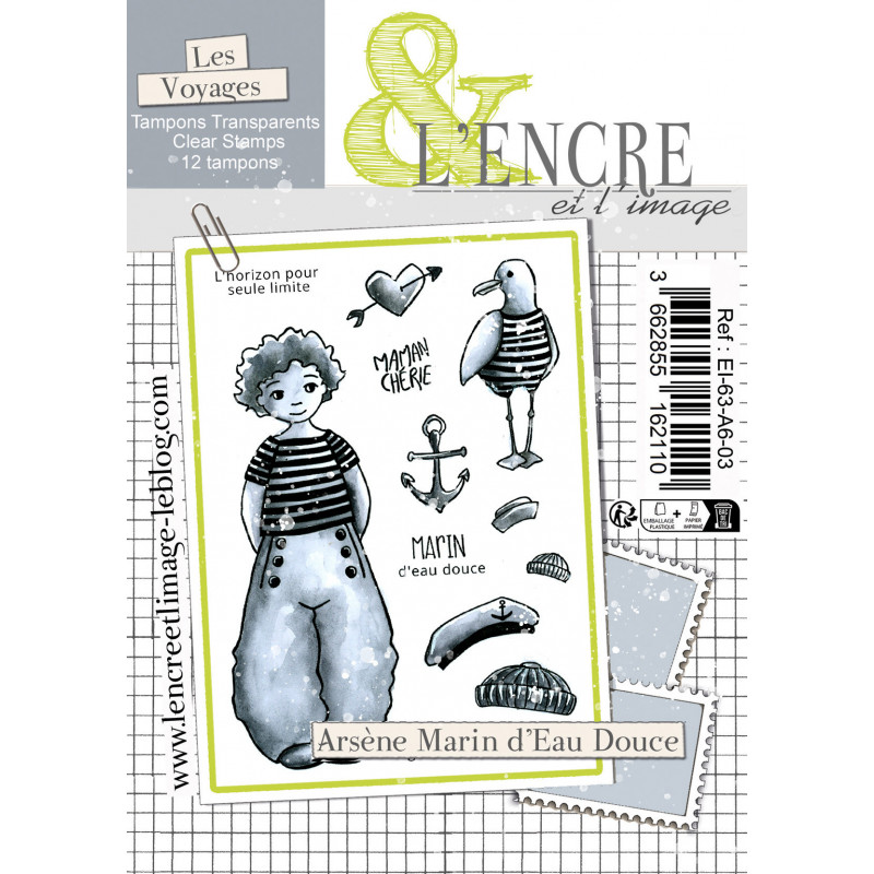 Tampon clear - Arsène Marin d'Eau Douce - L'Encre et l'Image 
