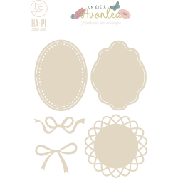 Matrices de découpe Etiquettes vintage - HA PI Little Fox 