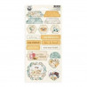 Chipboard sticker sheet Travel Journal 03, 10,5 x 22cm - P13 