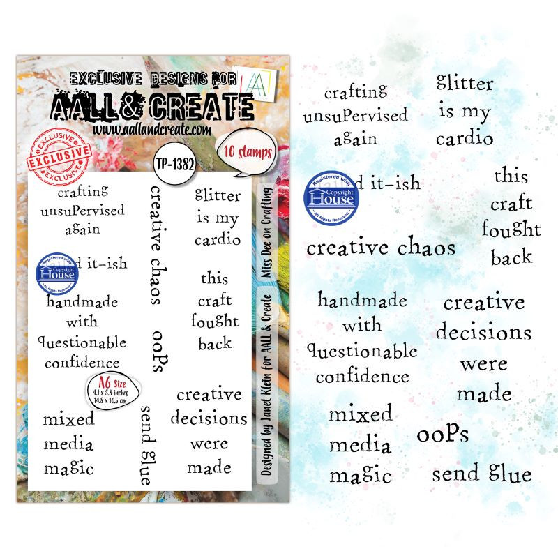 Tampon Clear - 1382 - Miss Dee on Crafting - AALL and Create 
