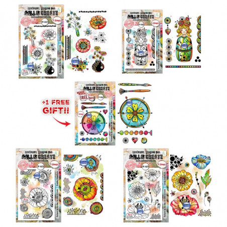 Azoline Lovely Couleurs Stamp Bundle - AALL and Create 