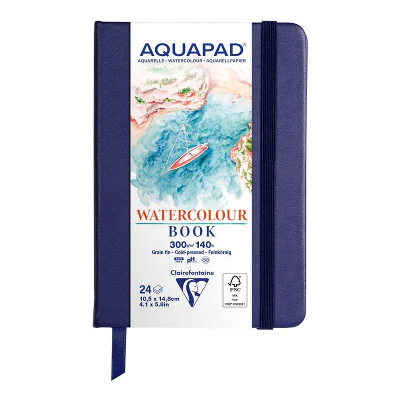 Carnet Rigide Aquapad A6 24F 300g GF 