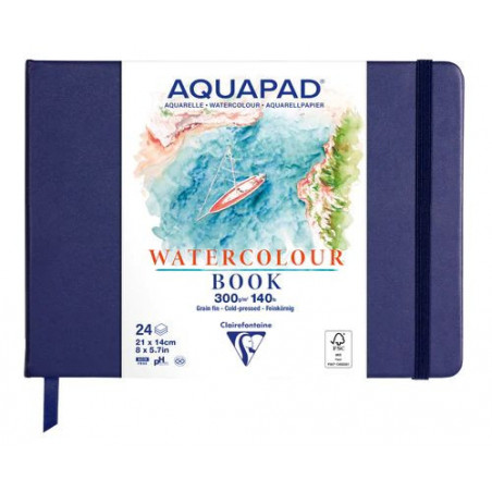 Carnet Rigide Aquapad 21x14 24F 300g GF 