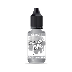 Cernit encre à l'alcool 20 ml Argent 