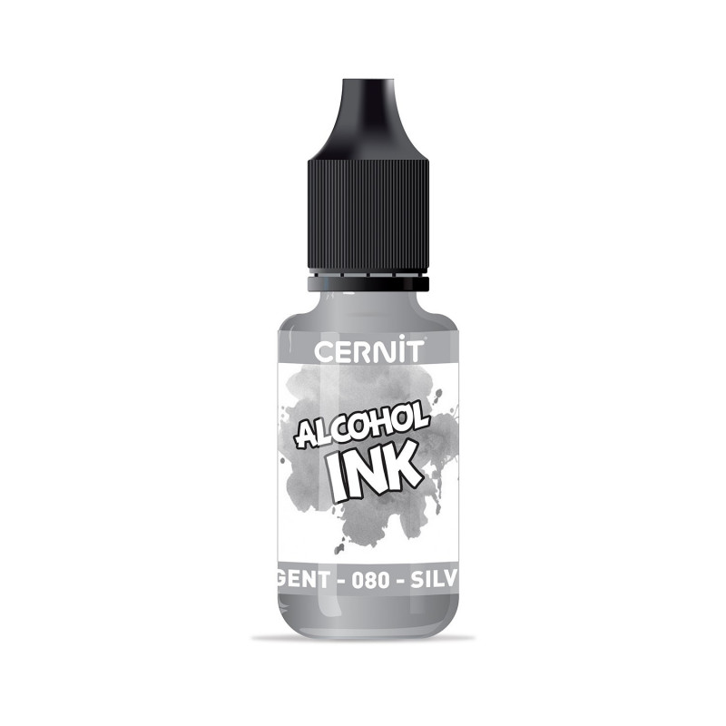 Cernit encre à l'alcool 20 ml Argent 