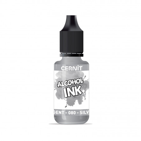 Cernit encre à l'alcool 20 ml Argent 