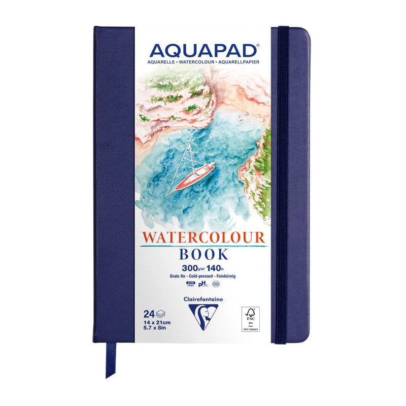 Carnet Rigide Aquapad 14x21 24F 300g GF 
