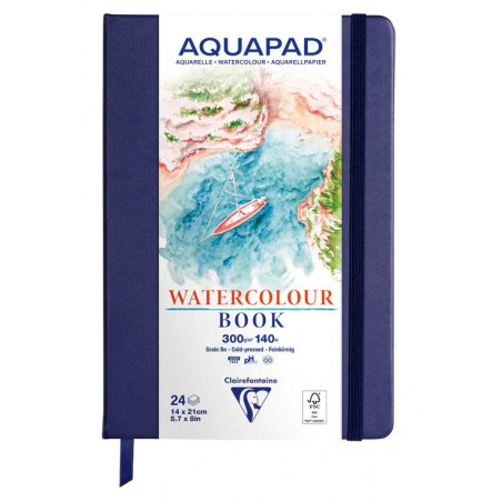 Carnet Rigide Aquapad 14x21 24F 300g GF 