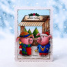 Tampon Clear - 1387 - Holiday Pigs - AALL and Create 