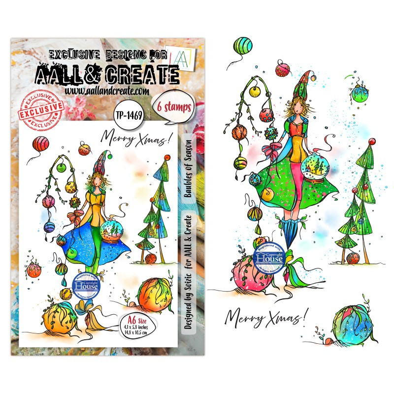 Tampon Clear - 1469 - Baubles of Season - AALL and Create 
